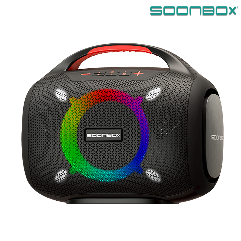 SOONBOX-S6300 Portable Party Speaker with Built-in Lights and Wireless Mic