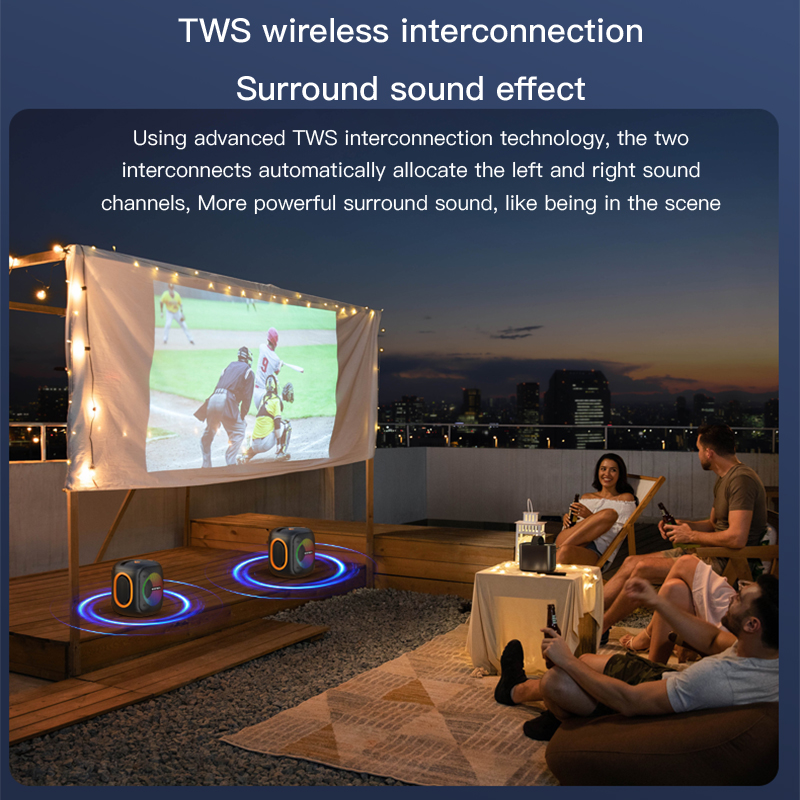 SOONBOX-S6600MINI Portable Speaker with Built-in Lights